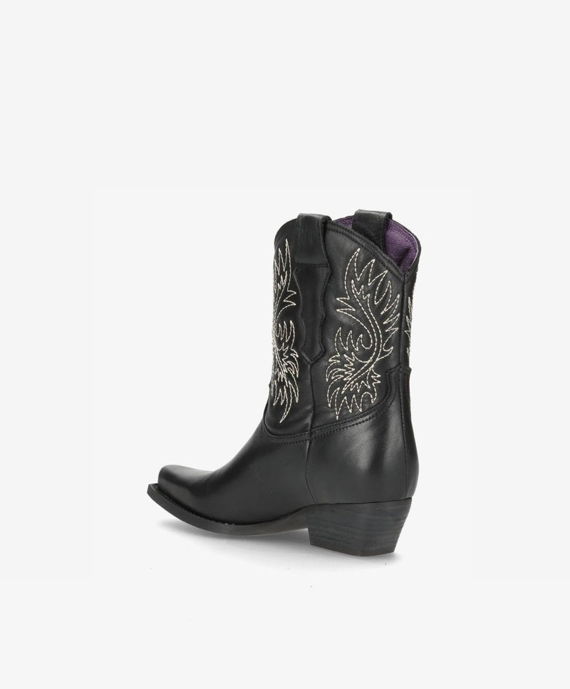 NELLIE - Cowboy støvle - Sort