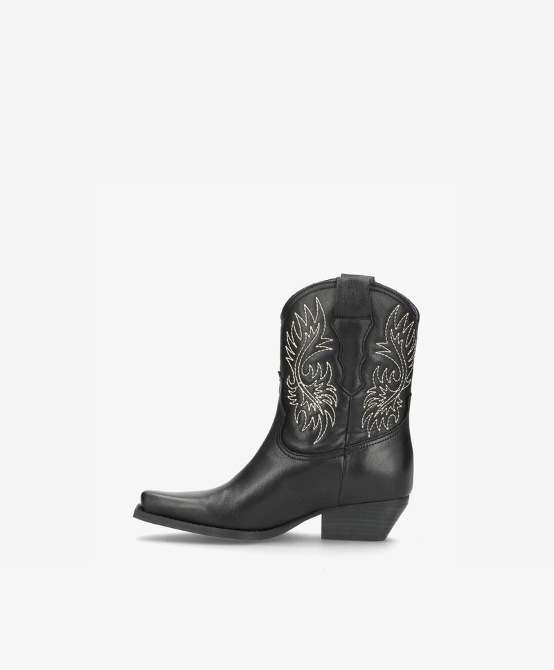 NELLIE - Cowboy støvle - Sort