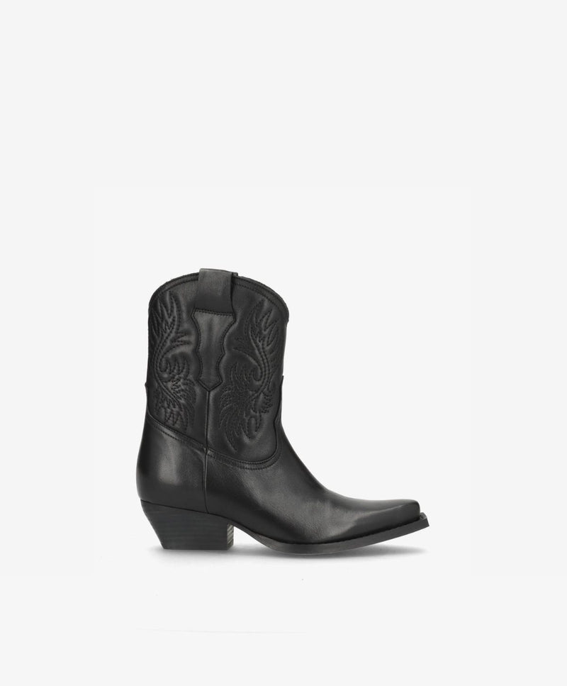 NELLIE T - Cowboy Støvle - Sort