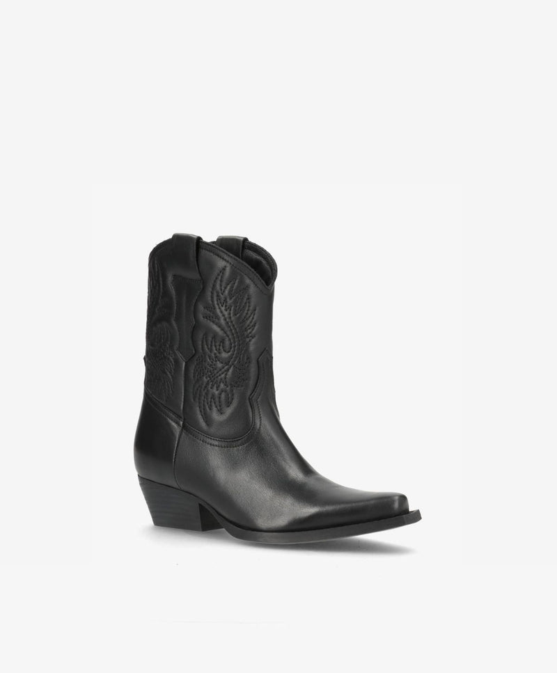 NELLIE T - Cowboy Støvle - Sort