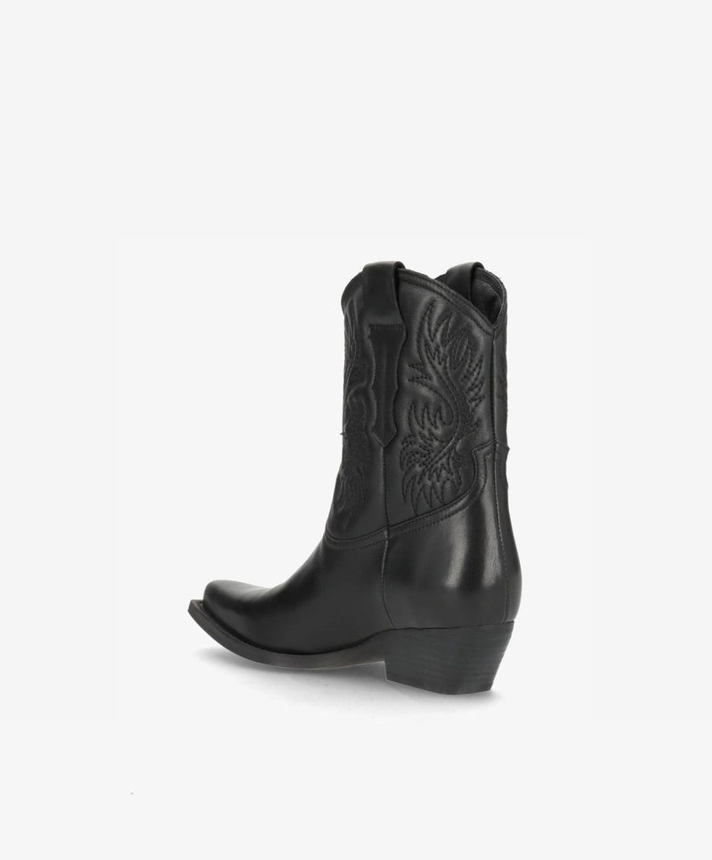 NELLIE T - Cowboy Støvle - Sort