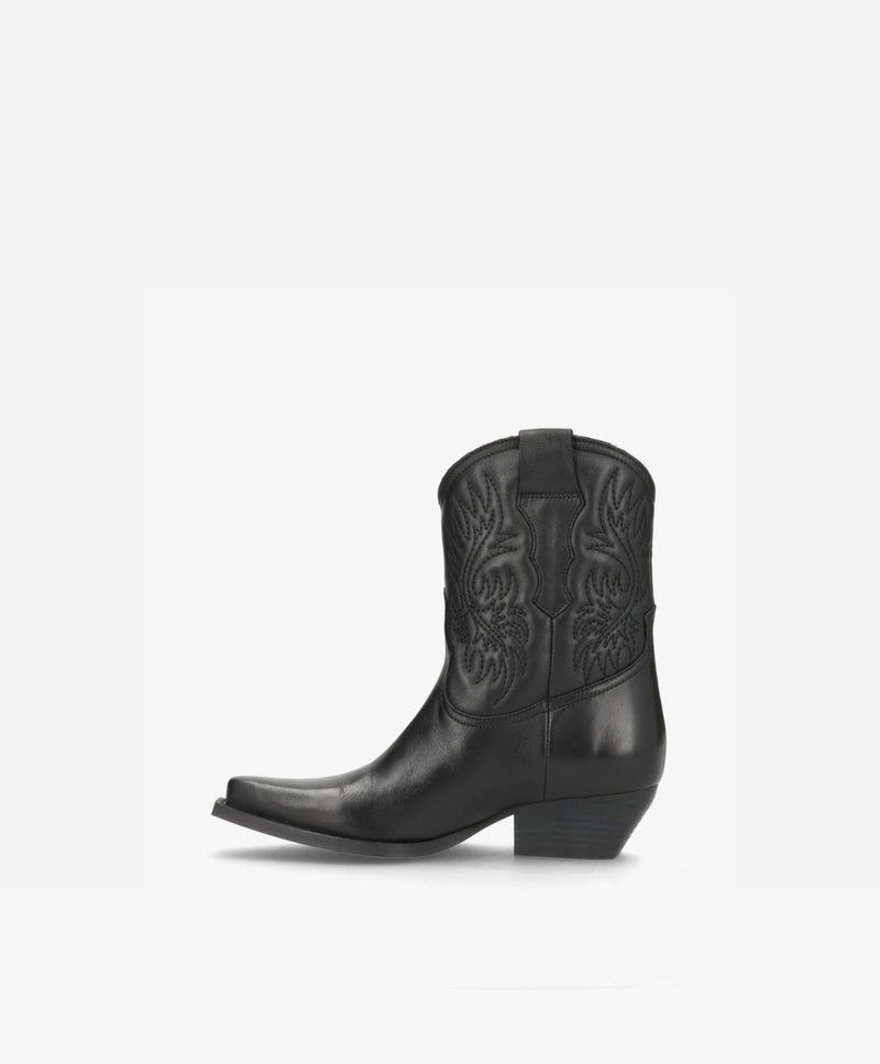 NELLIE T - Cowboy Støvle - Sort
