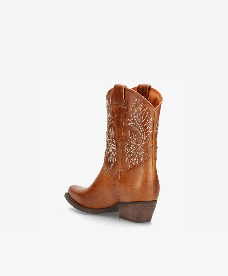 NELLIE - Cowboy støvle low - Camel