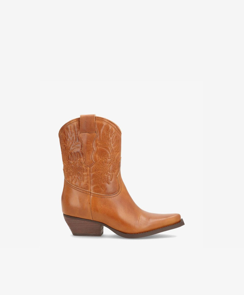 NELLIE T - Cowboy Støvle - Camel