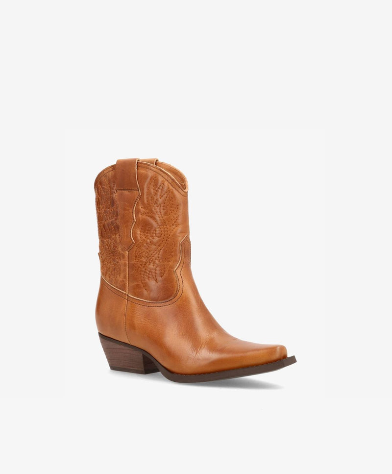 NELLIE T - Cowboy Støvle - Camel
