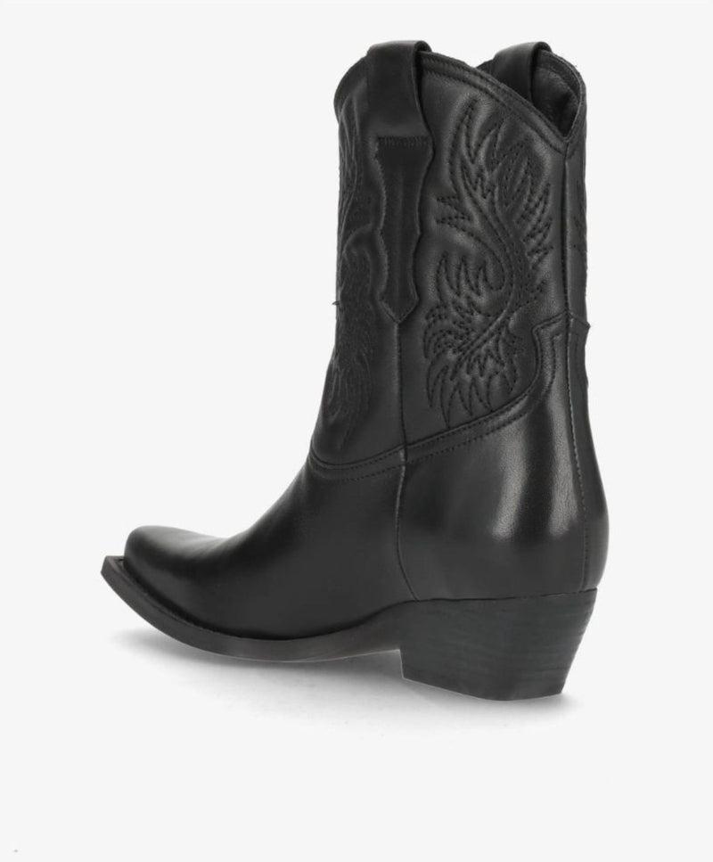 NELLIE T - Cowboy Støvle - Sort