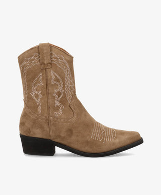 PATRICIA - Western Støvle - Beige