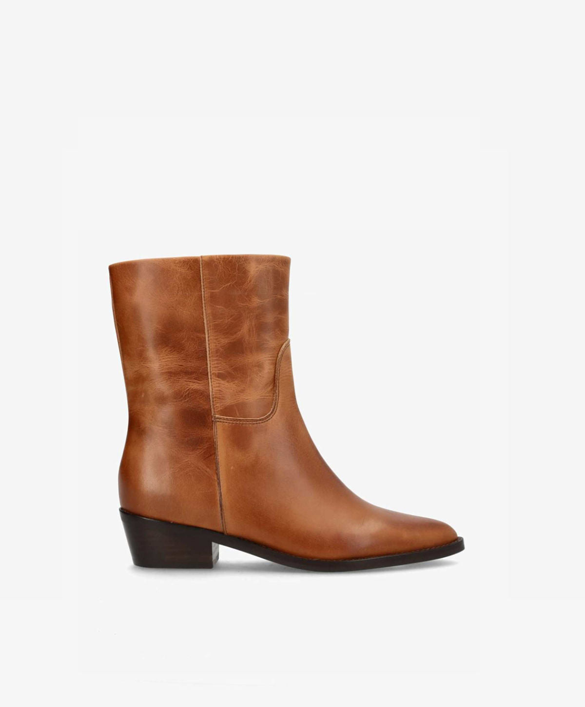 PREORDER - CONFIDENCE LOW - Cognac læder - Ankelstøvle Dame