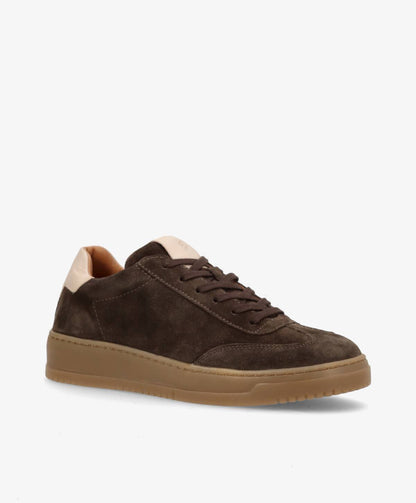 PRIME BEAT SS - Mørkebrun ruskind - Sneakers low Dame