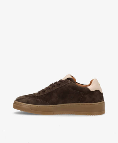 PRIME BEAT SS - Mørkebrun ruskind - Sneakers low Dame