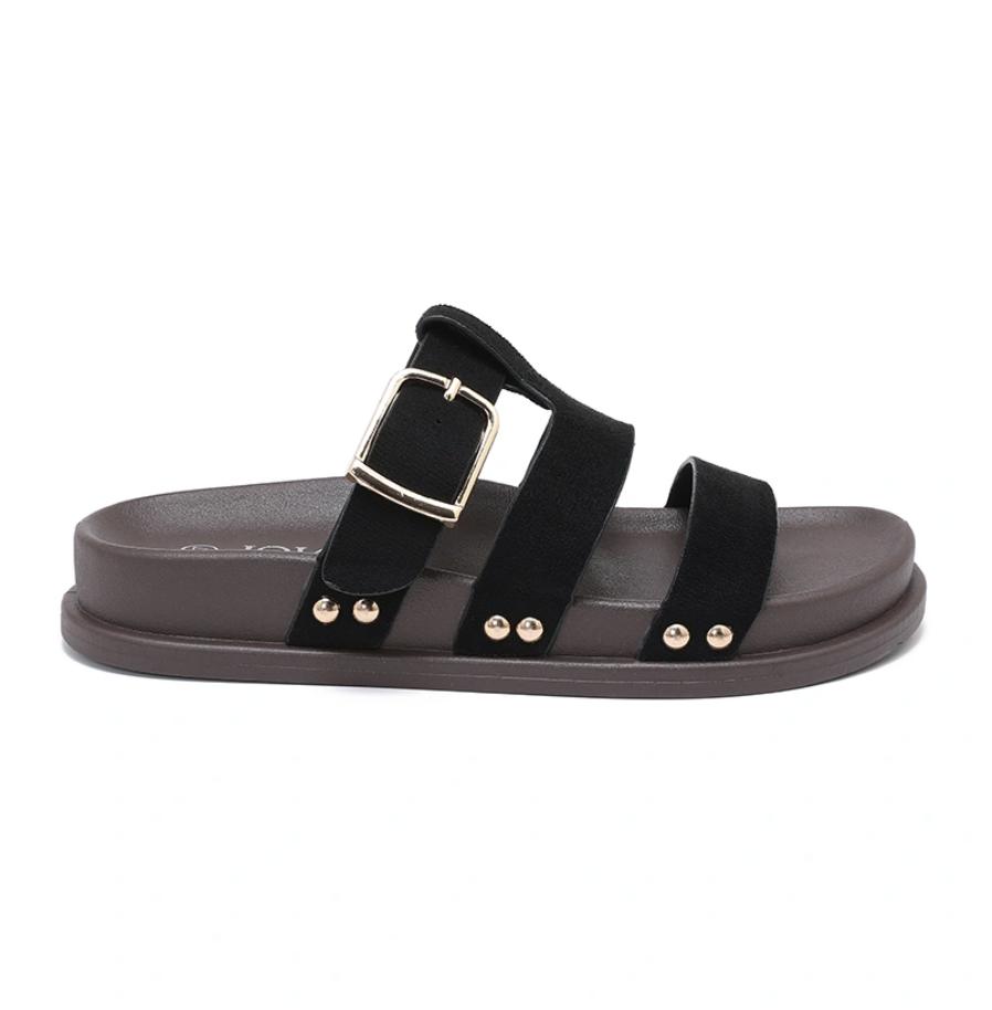 H8-1276C - Sort - Sandal - Dame
