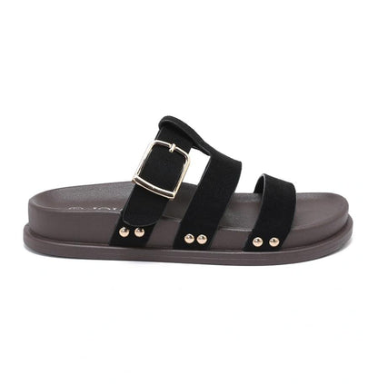 H8-1276C - Sort - Sandal - Dame