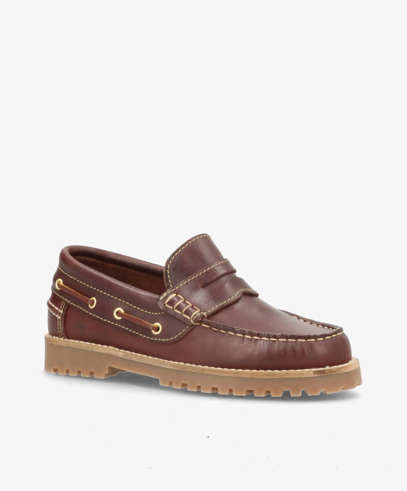 RUDDER L - Brun læder - Loafers Dame Sejler