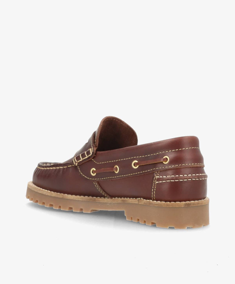 RUDDER L - Brun læder - Loafers Dame Sejler