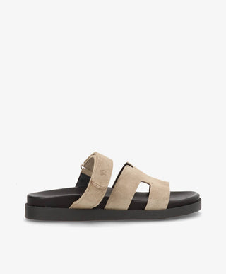 SELENA S - Beige ruskind - Sliders