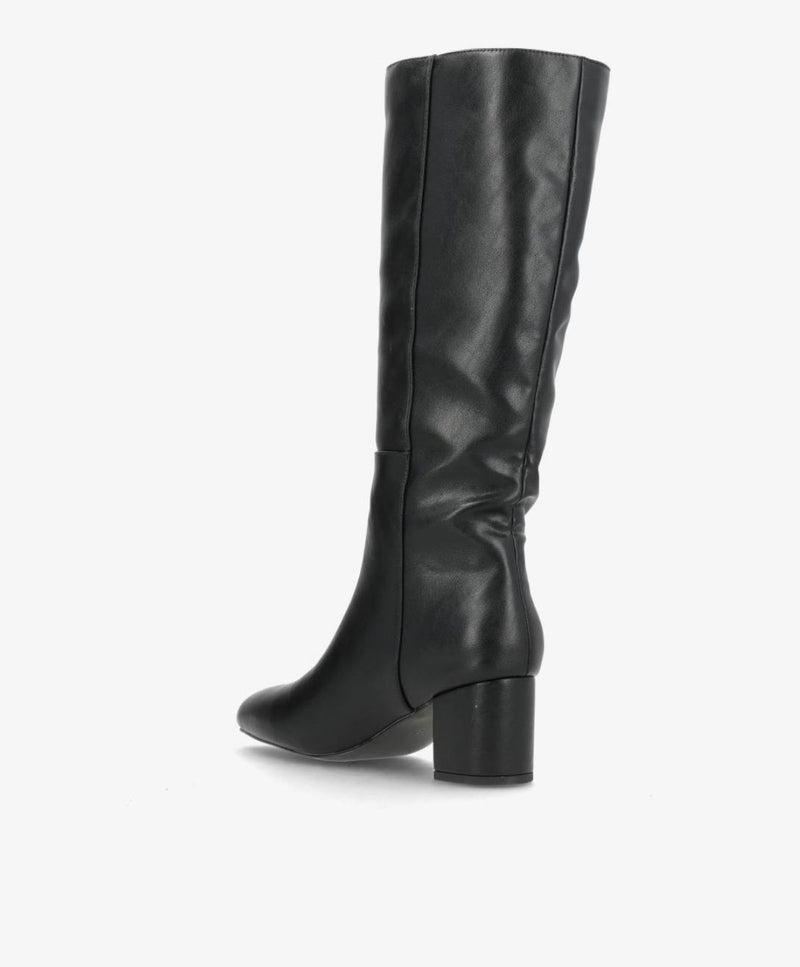 CASSIA - Sort Vegan - lang støvle - Dame
