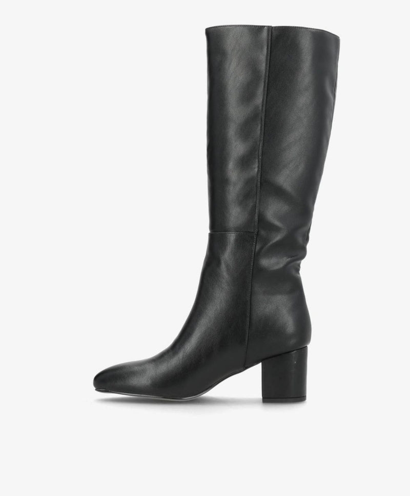 CASSIA - Sort Vegan - lang støvle - Dame