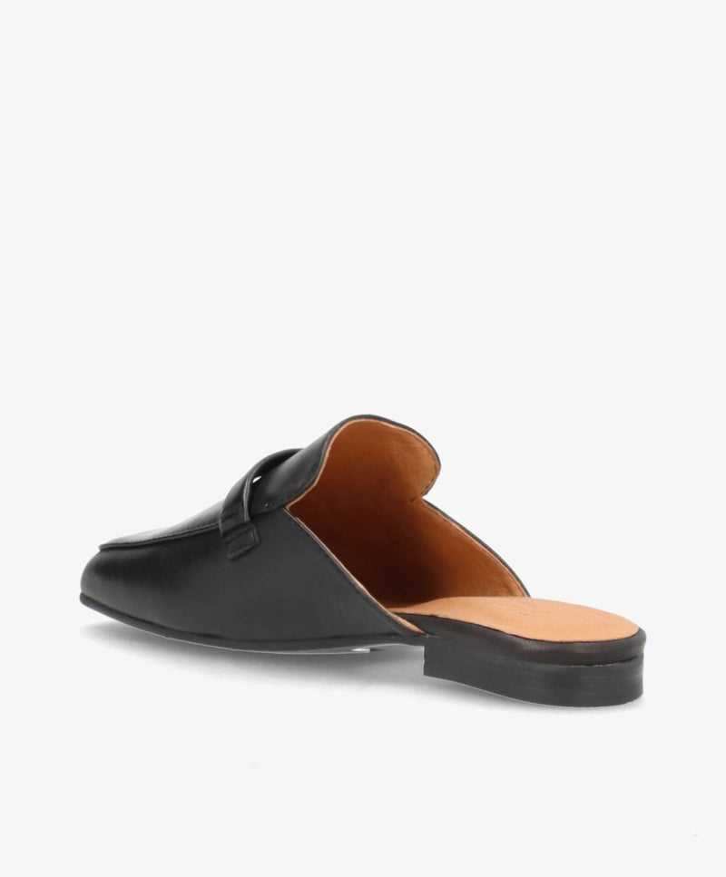 LORRY - Sort læder - Slip-on uden hæl Dame