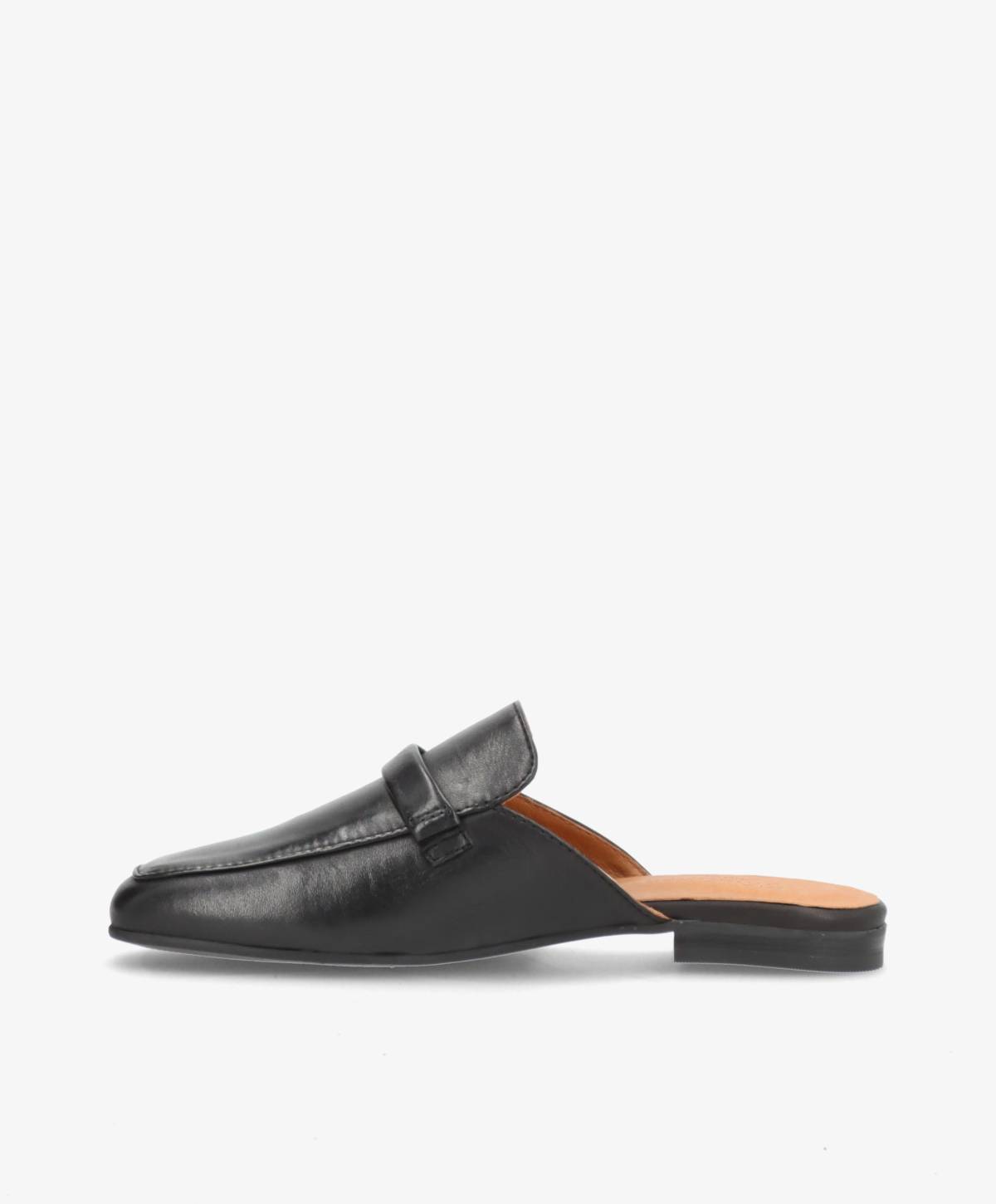 LORRY - Sort læder - Slip-on uden hæl Dame