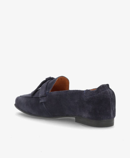 LUMIÉ S - Blå ruskind - Loafers Dame