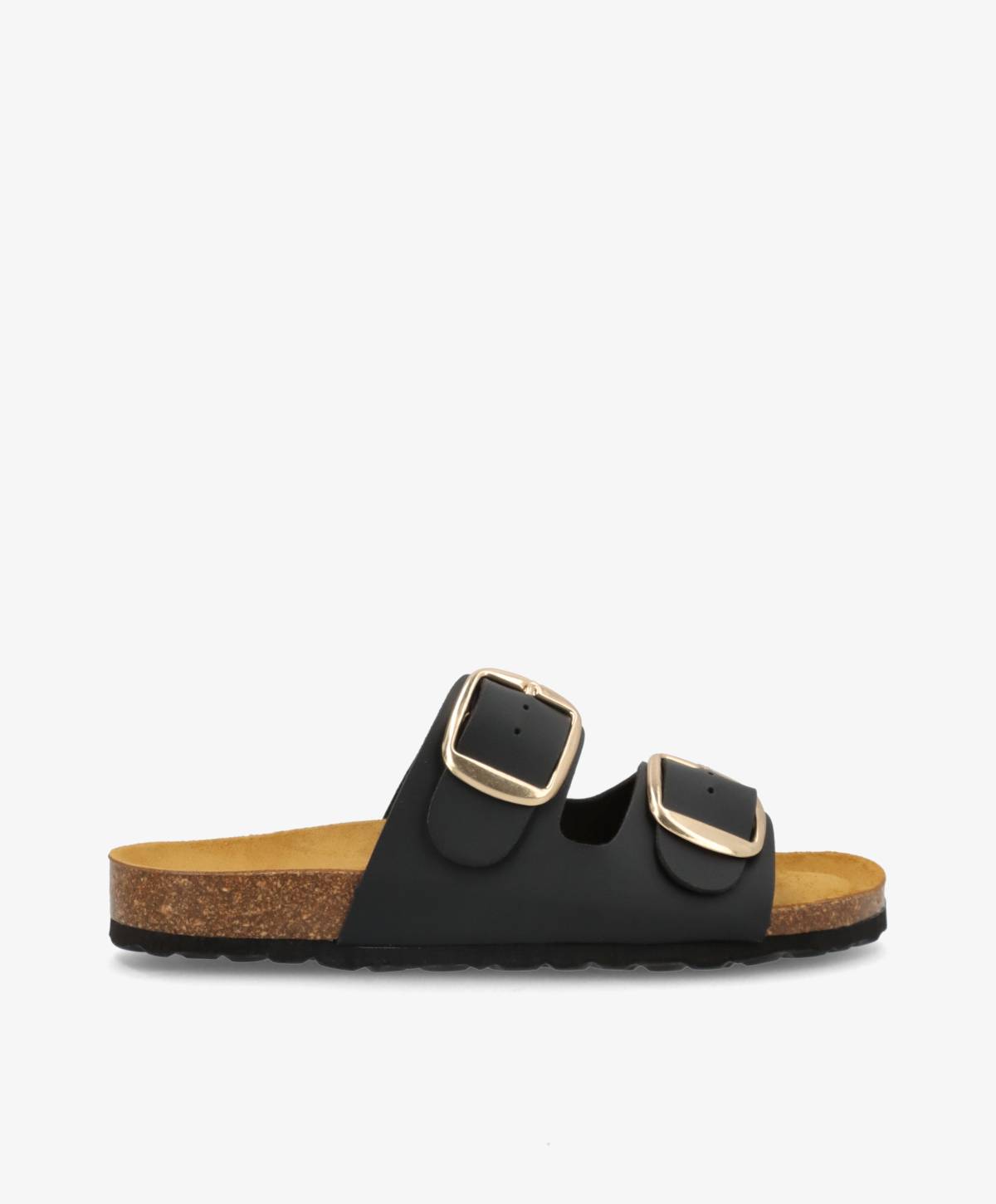 TORPINA St - Sort imiteret skind - Sliders Dame