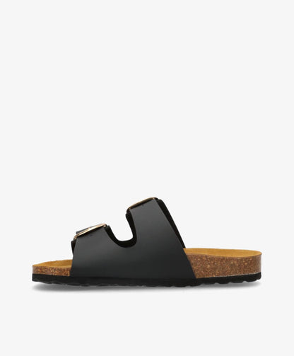 TORPINA St - Sort imiteret skind - Sliders Dame