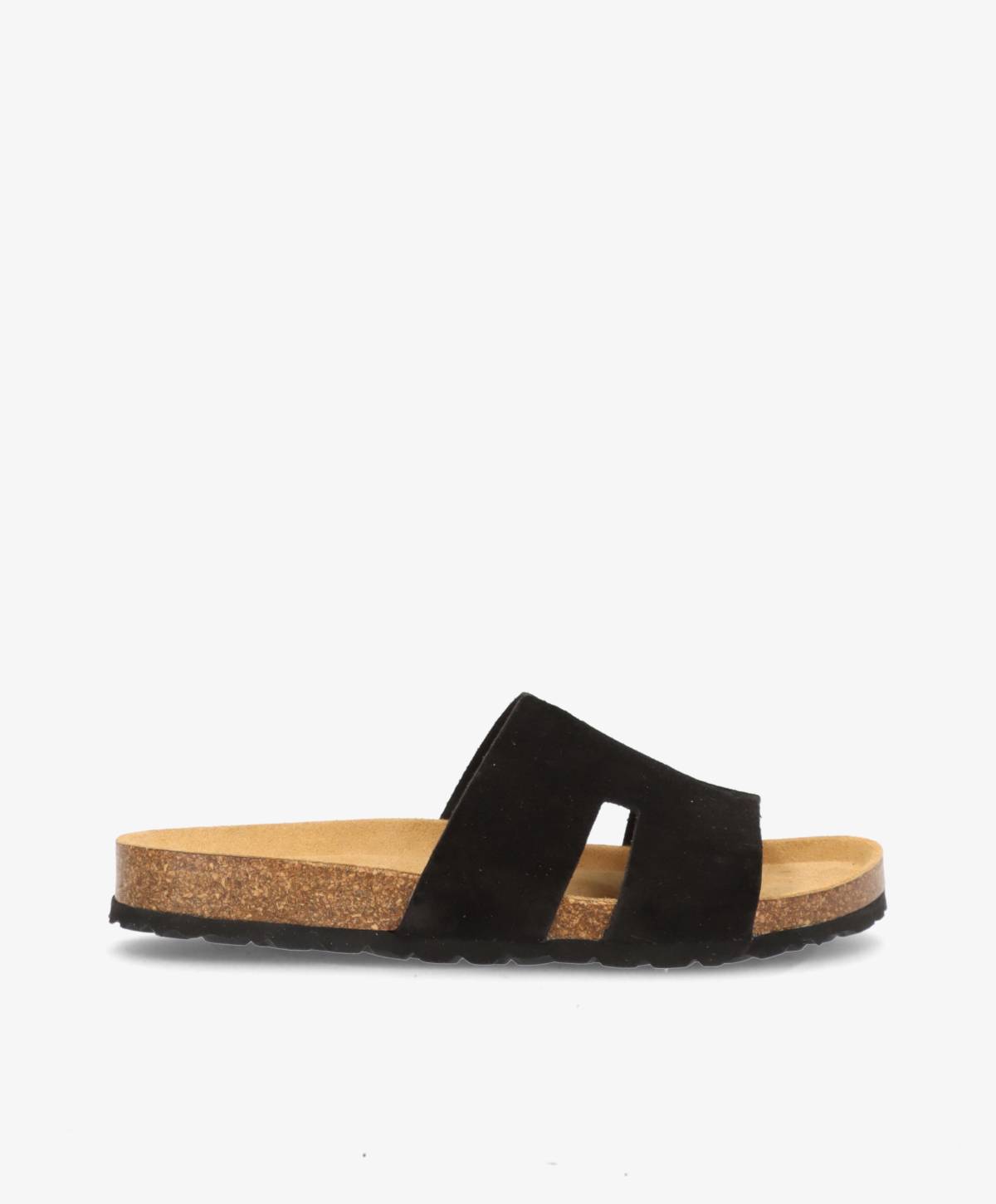 TRITON S - Sort ruskind - Sliders Dame