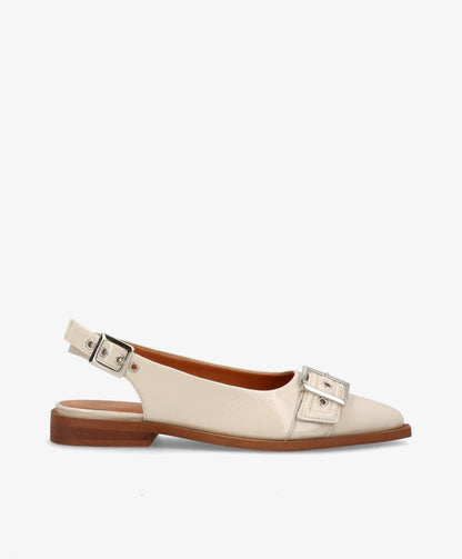 WANT - Slingback - CML Beige lak læder