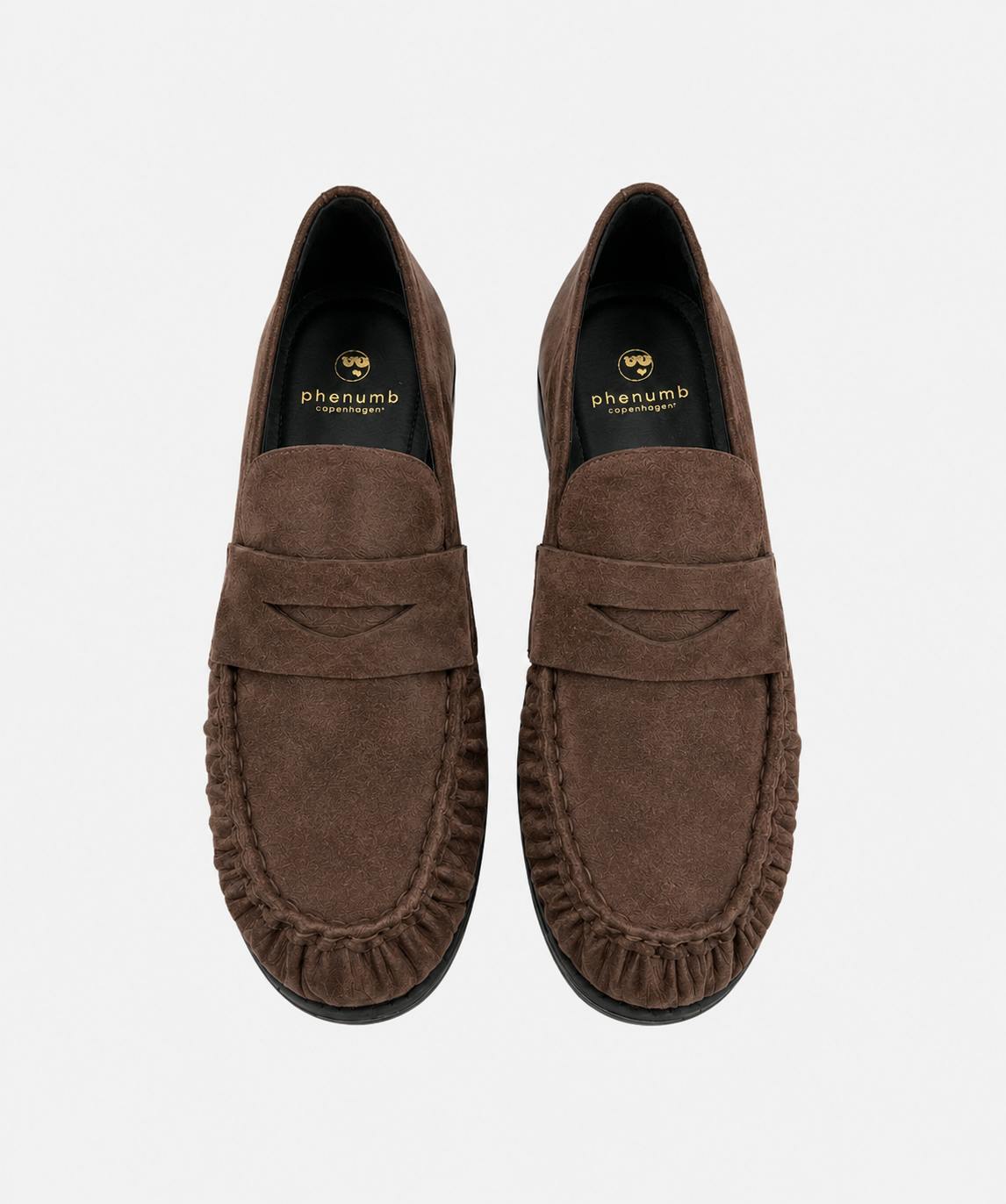 WHISPER S - Mørkebrun ruskind - Loafers Dame