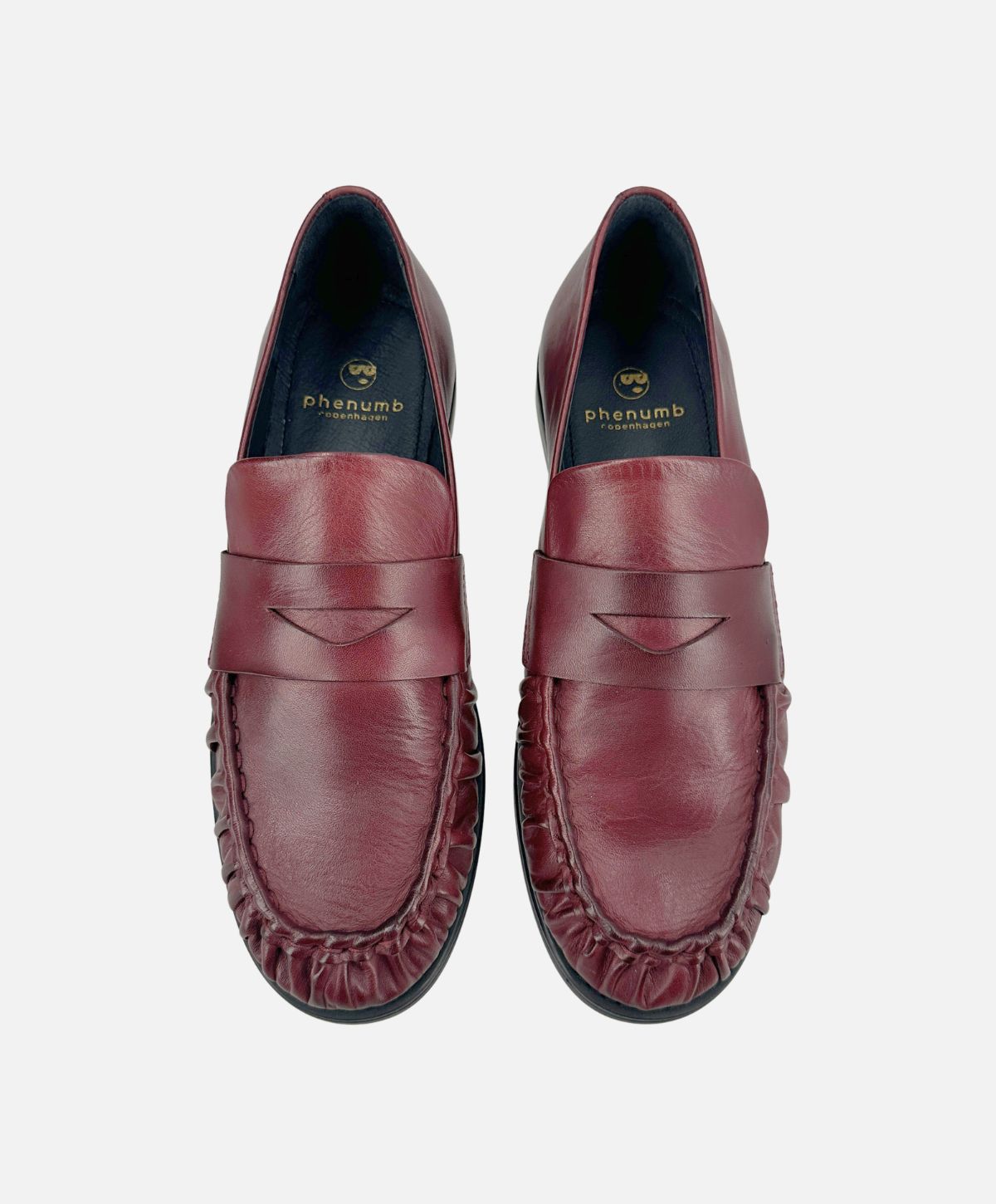WHISPER - Vinrød blødt læder - Loafers Dame