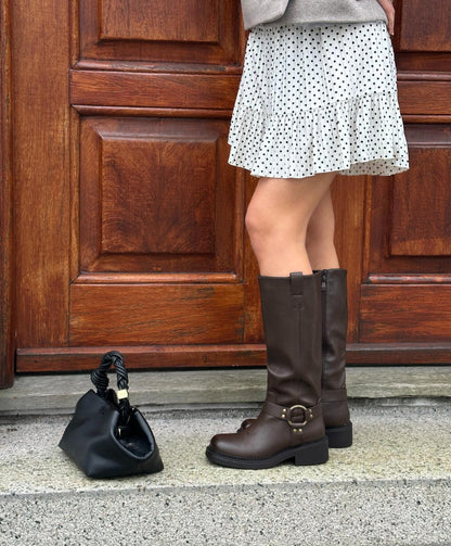 YAS - LQ-137 - støvle lang - Brun