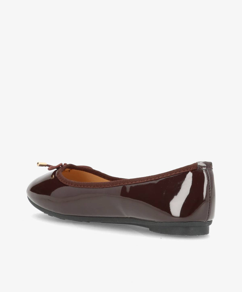 ROME - Ballerina - Brun Lak - Dame