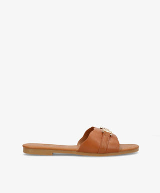 CLAIR - Sandal - Cognac - Dame