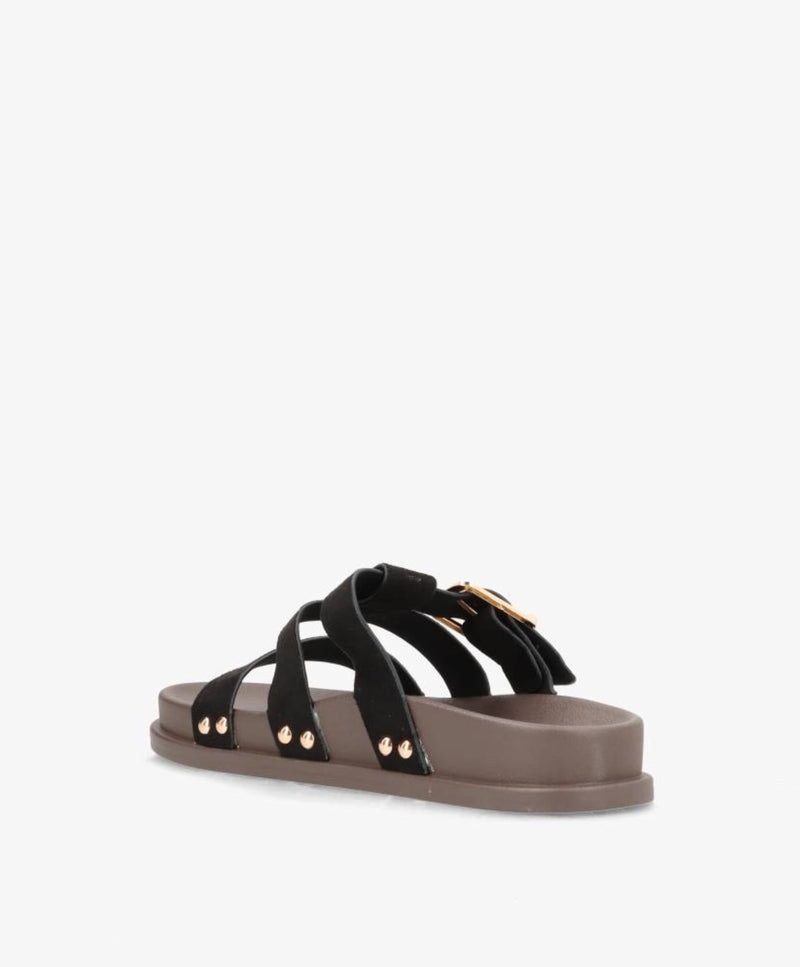 RICO - H8-1276C - Sort - Sandal - Dame