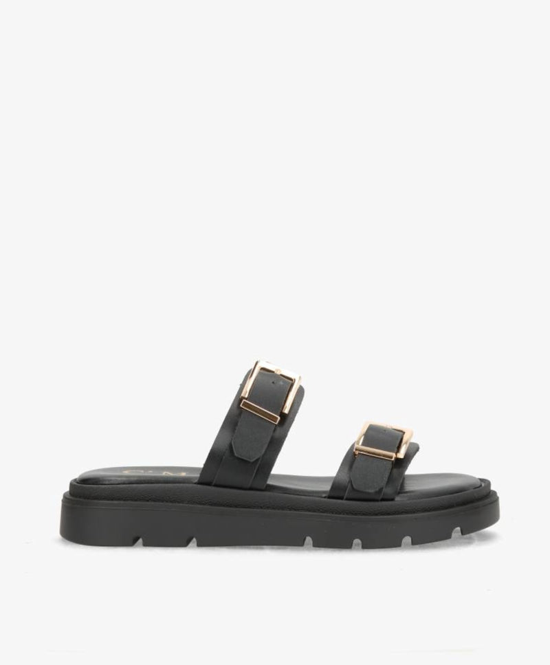 SANNA - 9275 - Sort - Sandal - Dame