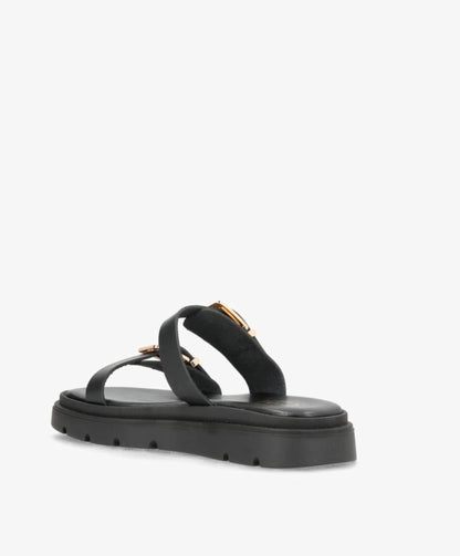 SANNA - 9275 - Sort - Sandal - Dame