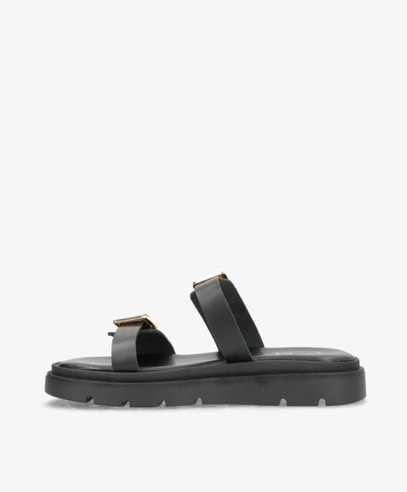 SANNA - 9275 - Sort - Sandal - Dame