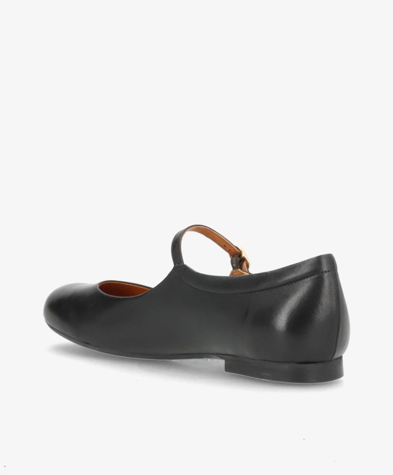 BLUSH - Sort læder - Ballerina Dame