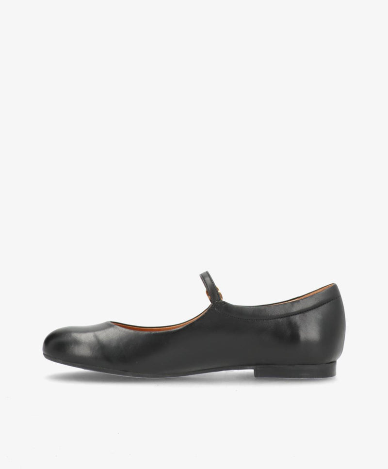 BLUSH - Sort læder - Ballerina Dame