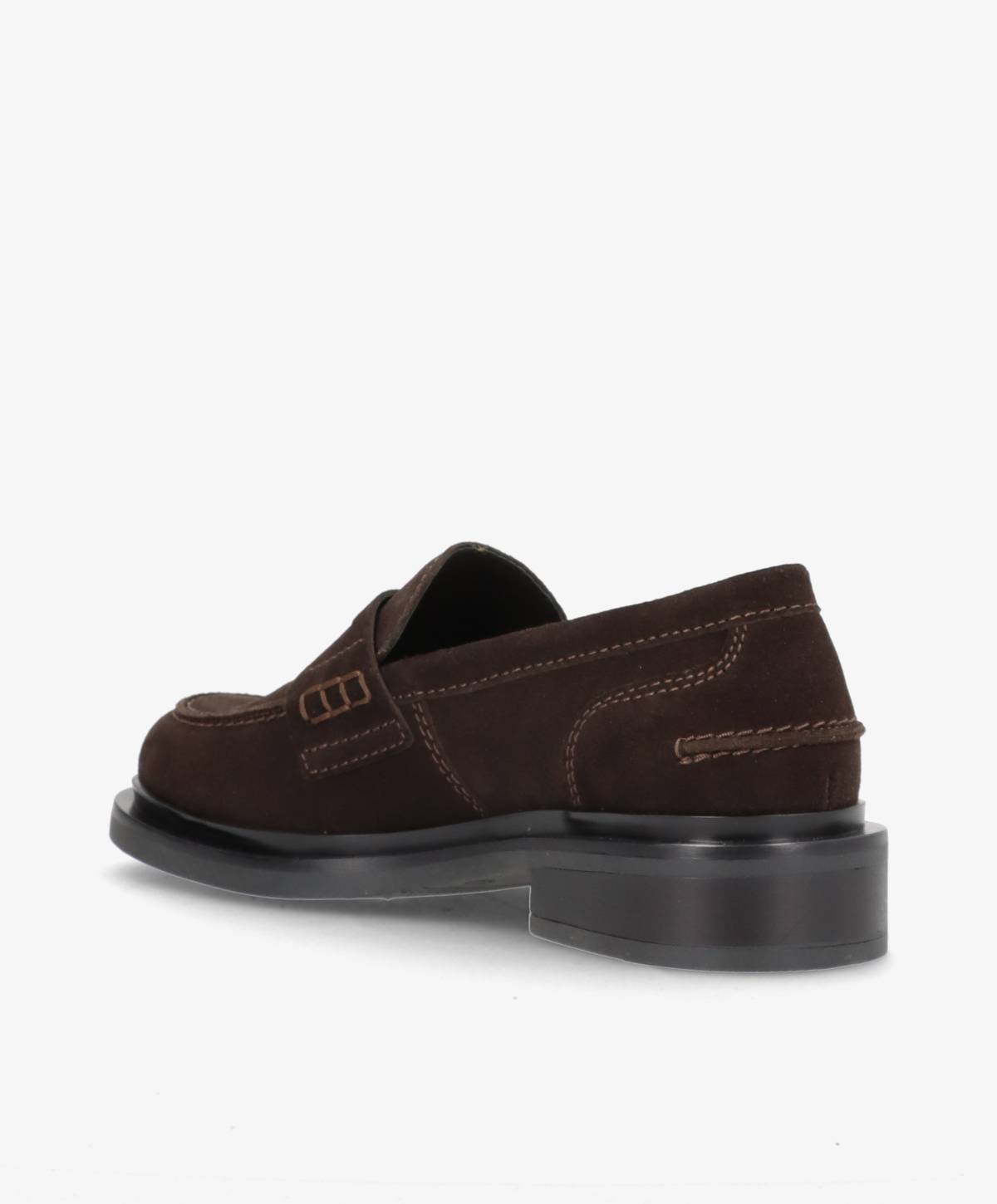PURE S - Mørkebrun ruskind - Loafers Dame