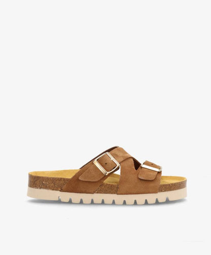 CROSS S - Beige ruskind - Sliders Dame