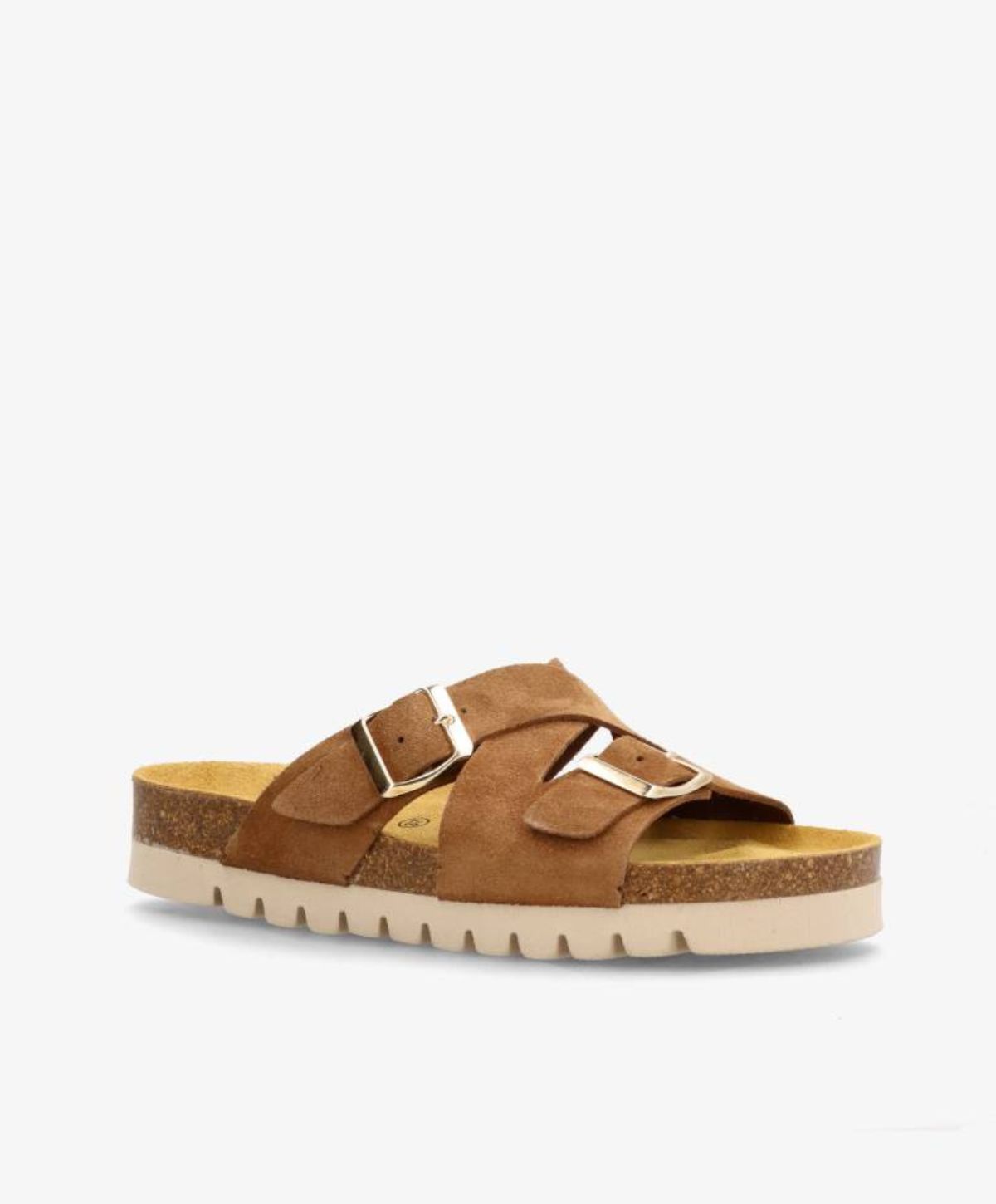 CROSS S - Beige ruskind - Sliders Dame