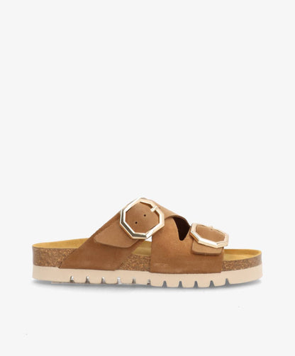 CROSS S - Beige ruskind - Sliders Dame