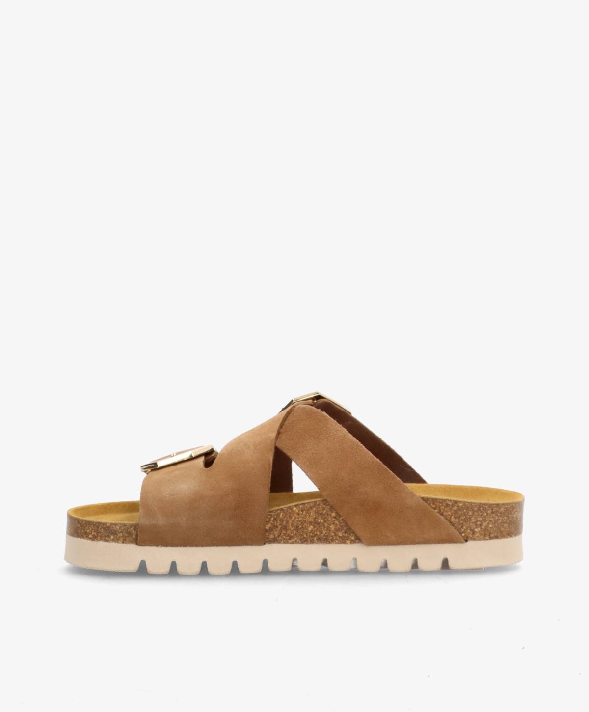 CROSS S - Beige ruskind - Sliders Dame