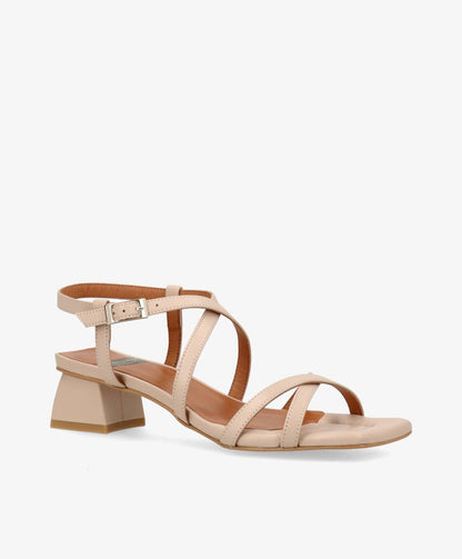 ESTEEM - Beige læder - Sandal Dame
