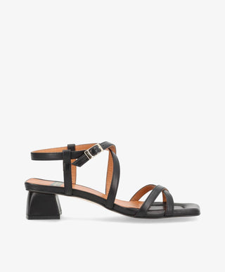 ESTEEM - Sort læder - Sandal Dame