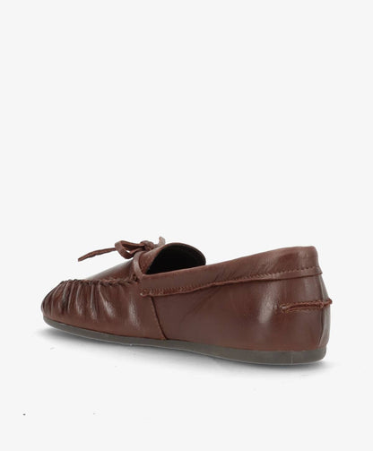 FEATHER - Mørkebrun læder - Loafers Dame
