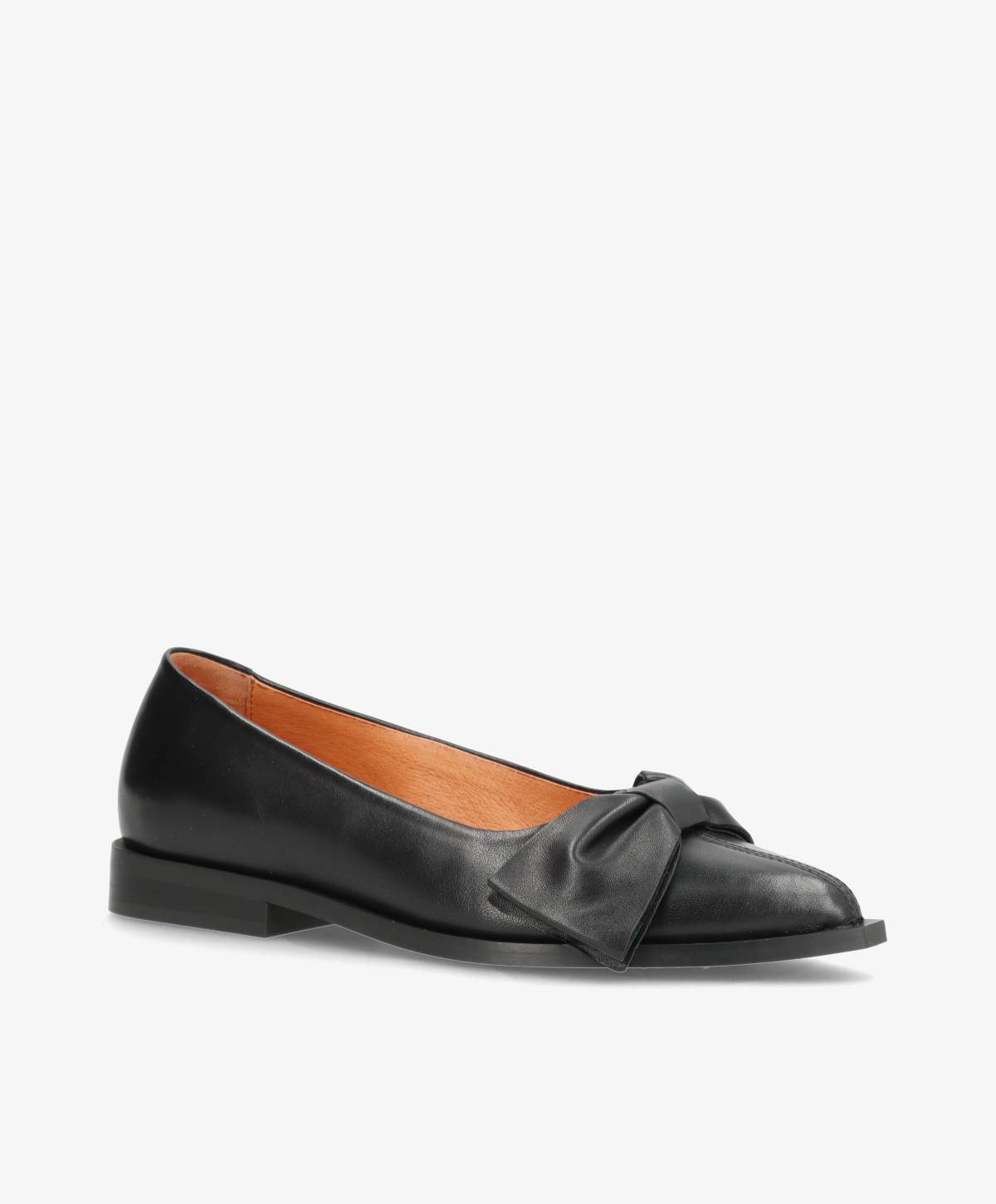 IMAGINE - Sort læder - Loafers Dame