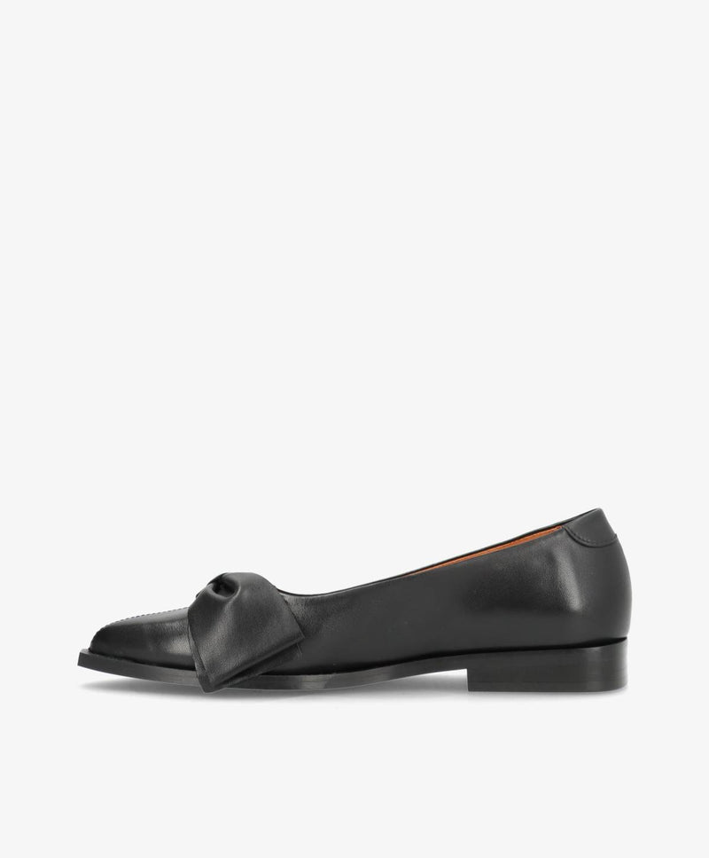 IMAGINE - Sort læder - Loafers Dame