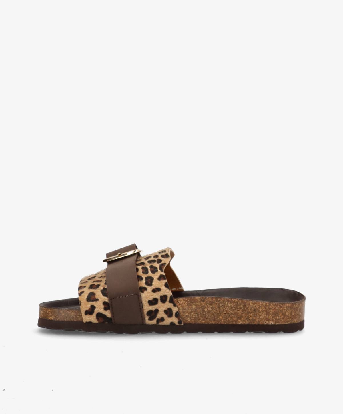 KNOCK Ve - Leopard velour - Sliders Dame